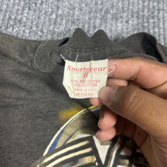 Vintage Van Halen Shirt Men's M 1986 5150 Tour Black Rock Band Faded Thin - Picture 5 of 8